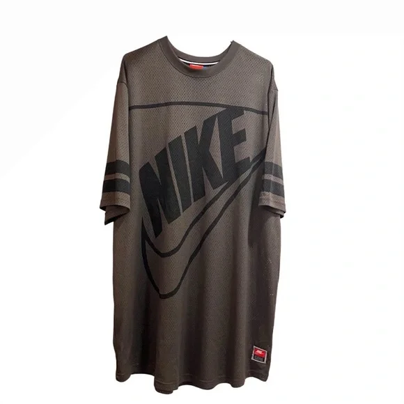 Vintage 2006 Nike Big Swoosh Spellout Jersey Mesh Short Sleeve - Picture 4 of 12